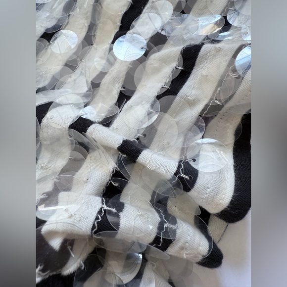 NWT XL JCrew Broken-in jersey striped T-shirt with sequins J.crew - Picture 5 of 10